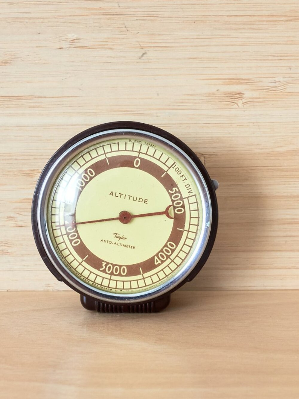 Vintage Taylor Auto Altimeter Car Altitude Gauge, Made in USA